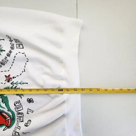 White Aftershock 2023 Crewneck Unisex Size Large White - Picture 3 of 6